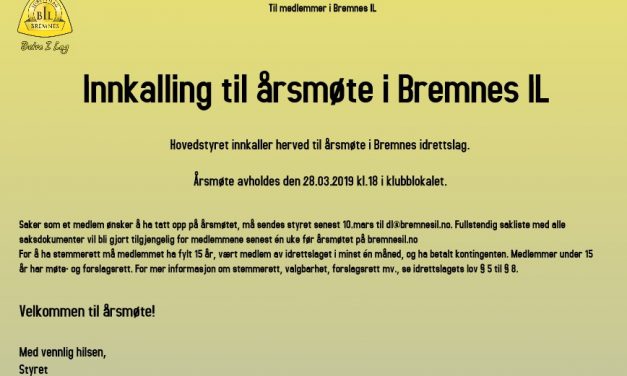 Innkalling til årsmøte i BIL