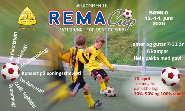 Rema cup dugnadslister 2020