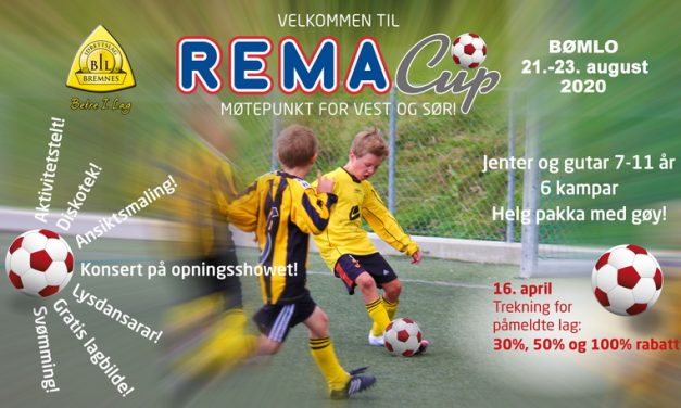 Rema cup – ny dato!