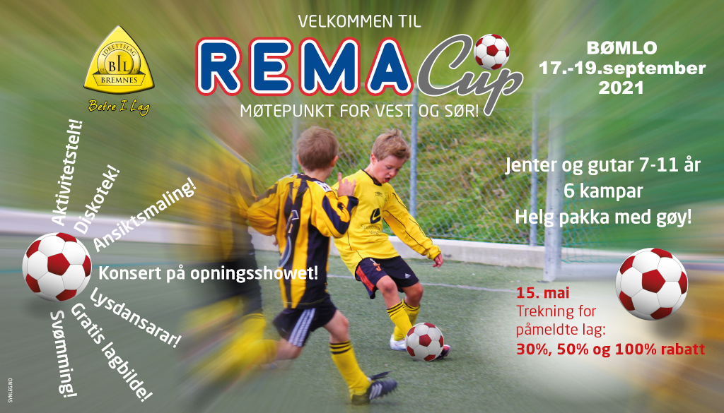Rema cup flyttes til september
