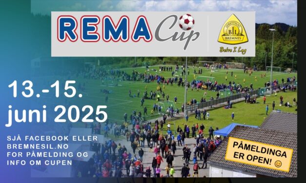 Påmelding til REMA CUP 2025 er open!