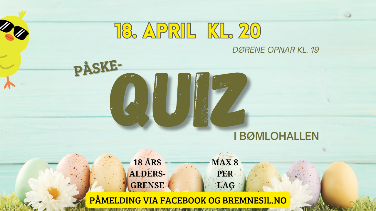 PåskeQuiz i Bømlohallen